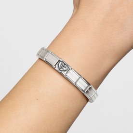 Nomination Thank you pöttyös szívben charm 330101-83 Nomination Thank you pöttyös szívben charm 330101-83