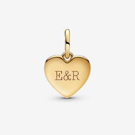 Pandora ékszer Gravírozható shine szív charm LOVE felirattal 763604C01