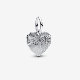 Pandora ékszer Gravírozható ezüst szív charm LOVE felirattal 793604C01