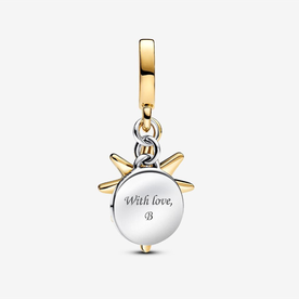 Pandora ékszer Kéttónusú északi csillag charm gyémánttal 763588C01