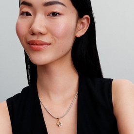 Pandora ékszer Kéttónusú északi csillag charm gyémánttal 763588C01