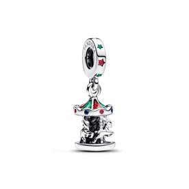 Pandora ékszer Karácsonyi körhinta függő ezüst charm 793586C01
