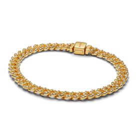 Pandora ékszer Timeless pávé kubai láncos shine karkötő 