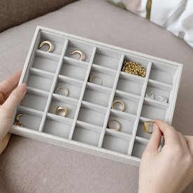Stackers Lenvászon classic 25 fakkos ékszertálca 76383