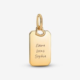 Pandora ékszer Gravírozható téglalap shine medál 368611C00 Pandora ékszer Gravírozható téglalap shine medál 368611C00