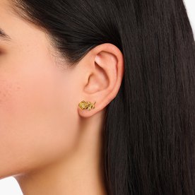 Thomas Sabo Rózsák románca aranyozott ezüst fülbevaló H2314-413-39