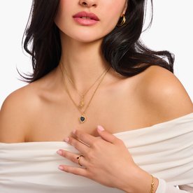 Thomas Sabo Romantikus szív aranyozott ezüst nyaklánc KE2297-995-11-L45v