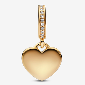 Pandora ékszer Gravírozható shine szív charm 768761C01