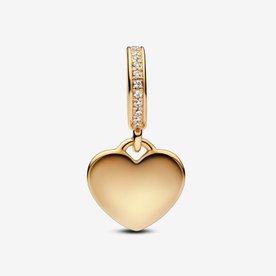 Pandora ékszer Gravírozható shine szív charm 768761C01