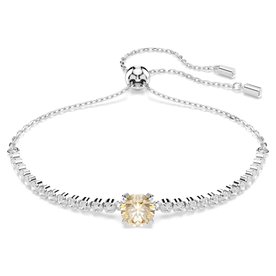 Swarovski Mátrix állítható karkötő áttetsző és sárga kristállyal 5690694 Swarovski Mátrix állítható karkötő áttetsző és sárga kristállyal 5690694