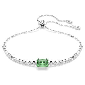 Swarovski  Mátrix állítható karkötő áttetsző és zöld kristállyal 5693411