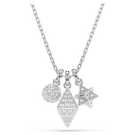 Swarovski Dextera ezüst színű nyaklánc három medállal 5700288