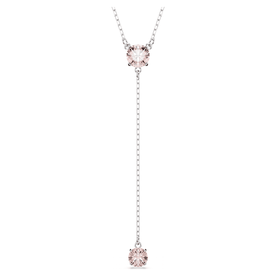 Swarovski Attract Y nyaklánc rózsaszín kristállyal 5723570