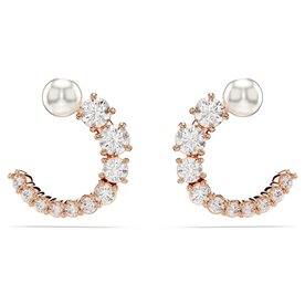 Swarovski  Mátrix rose színű nyitott karika fülbevaló 5692264