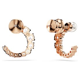 Swarovski  Mátrix rose színű nyitott karika fülbevaló 5692264