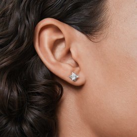 Swarovski Dextera csillag ezüst színű bedugós fülbevaló 5700322