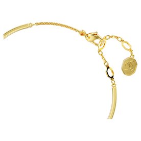 Swarovski Hyperbola arany színű karperec rózsaszín köves szív medállal 5687258