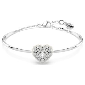 Swarovski Hyperbola ezüst színű karperec szív medállal 5684385