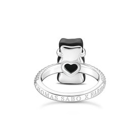 Thomas Sabo Ezüst gyűrű fekete Haribo gumi macival 