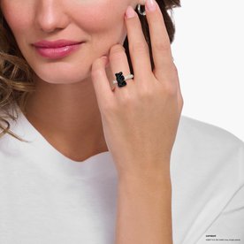 Thomas Sabo Ezüst gyűrű fekete Haribo gumi macival 
