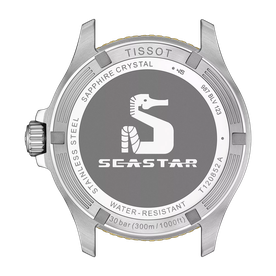 Tissot Seastar 1000 quartz GMT barna fekete bicolor számlapos karóra T1208522205100
