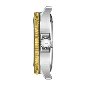 Tissot Seastar 1000 quartz GMT barna fekete bicolor számlapos karóra T1208522205100
