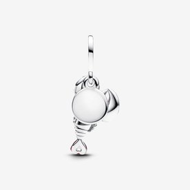Pandora ékszer Piros homár függő ezüst charm 793676C01