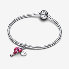 Pandora ékszer Piros homár függő ezüst charm 793676C01