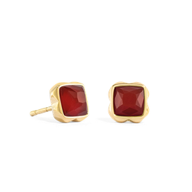 Coeur de Lion Januári születésköves vörös achát-arany fülbevaló 1301/21-0300