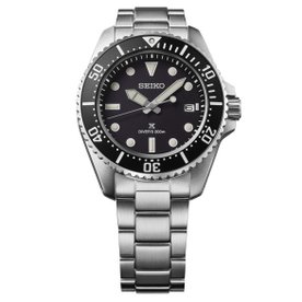 Seiko Prospex sea solar diver's solar fekete számlapos férfi karóra SNE597P1