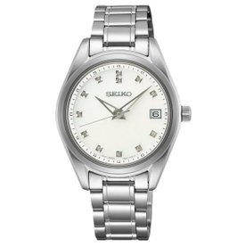 Seiko Ladies Diamond fémcsatos gyémánt indexes kvarc női karóra SUR579P1