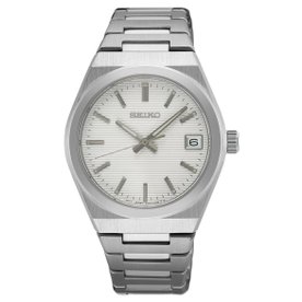 Seiko Classic fémcsatos fehér számlapos kvarc női karóra SUR573P1