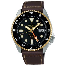 Seiko 5 Sports SKX GMT in Mocha mechanikus automata férfi karóra SSK036K1