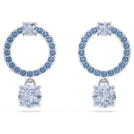 Swarovski Attract kör alakú fülbevaló kék kristályokkal 5723563