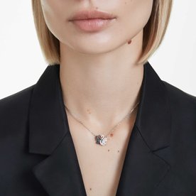 Swarovski Fekete-fehér hattyús nyaklánc 5705721