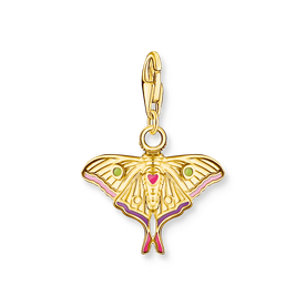 Thomas Sabo Aranyozott ezüst molylepke charm színes tűzzománccal 2209-565-7