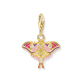 Thomas Sabo Aranyozott ezüst molylepke charm színes tűzzománccal 2209-565-7