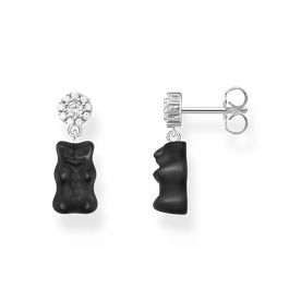 Thomas Sabo Bedugós ezüst fülbevaló fekete Haribo gumi macival H2330-052-11