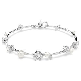 Swarovski Constella ezüst színű tenisz karkötő kristálygyönggyel 5707511