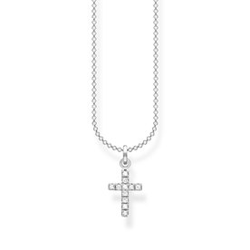Thomas Sabo Ezüst nyaklánc pávé kereszt medállal KE2069-051-14-L45V
