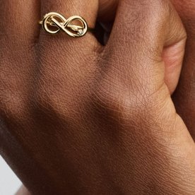 Pandora ékszer Végtelen csomó shine gyűrű cirkóniával 