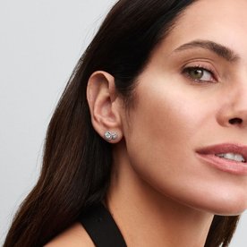 Pandora ékszer Ölelő glória ezüst fülbevaló 293774C01