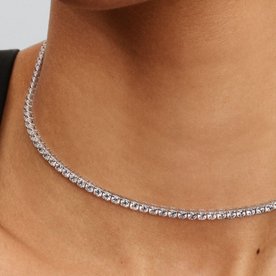 Pandora ékszer Pávé tenisz choker ezüst nyaklánc 393806C01-40