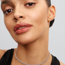 Pandora ékszer Pávé tenisz choker ezüst nyaklánc 393806C01-40
