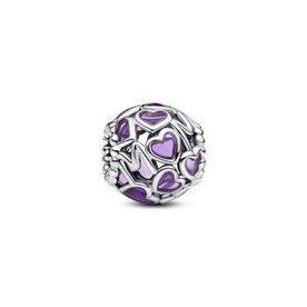 Pandora ékszer Áttört szívek és Anya ezüst charm 793772C01