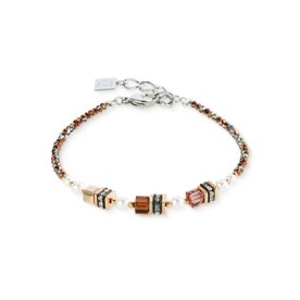 Coeur de Lion Mini cubes mocha mousse karkötő 4567/30-1100