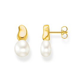 Thomas Sabo Aranyozott ezüst fülbevaló tenyésztett gyönggyel H2320-430-14