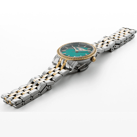 Roamer Scala bicolor női óra zöld számlappal 976830477050