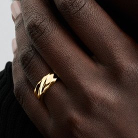 Pandora ékszer Hullámos széles shine gyűrű 