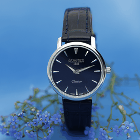 Roamer Classico Ladies kék számlapos quartz női karóra 971857414505